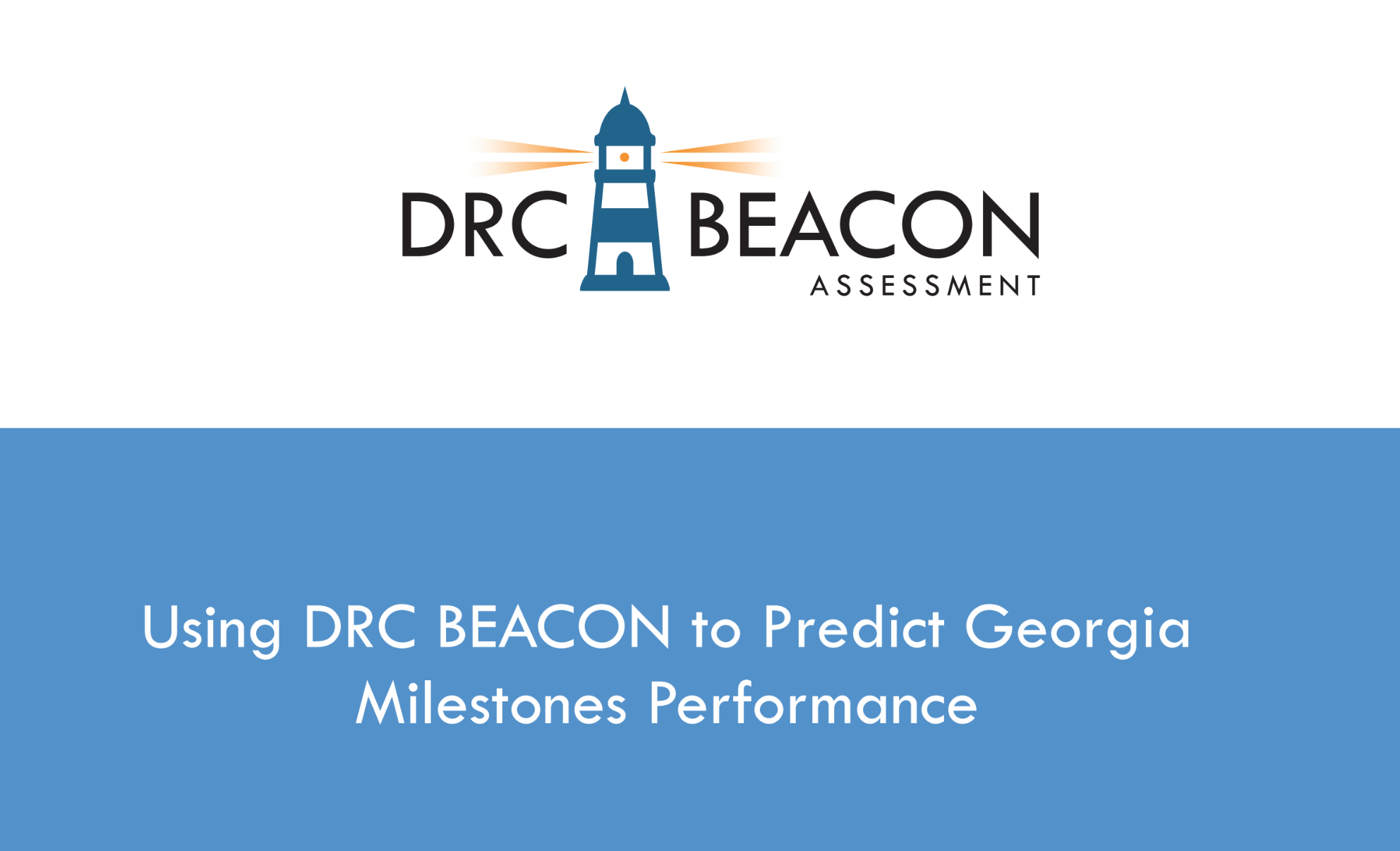 New Resource: Using DRC BEACON to Predict Georgia Milestones ...